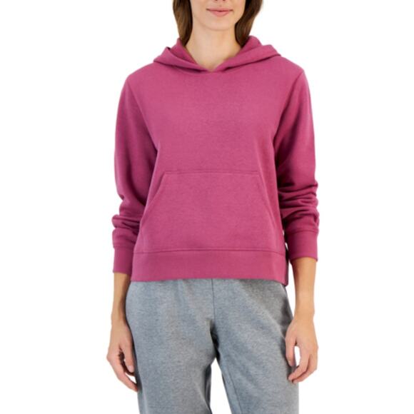 IDEOLOGY Womens Hoodie Sweatshirt XXL Pink Fleece Relaxed Fit NWT - Picture 1 of 11